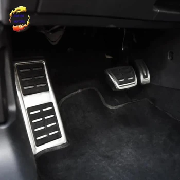 LHD капак на педала за автомобили за Audi A1 2012 - 2022 Неръждаема стомана Auto Car педали газ спирачка Pedale защита накладки капак
