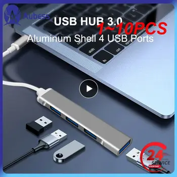 1 ~ 10PCS в 1 USB C тип C HUB към USB3.0 тип-C 3xUSB високоскоростен сплитер 4 порт докинг станция адаптер за зареждане за Ipad