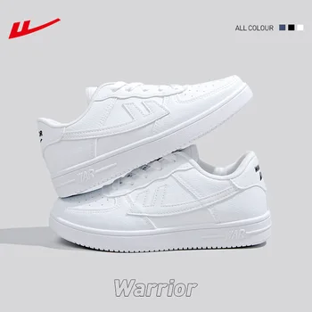 WARRIOR AF1 стил бяла скейт обувка за мъже жени всички бели ежедневни маратонки мода плосък отдих удобни пешеходни ботуши