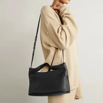 2023 Ретро стил мека естествена кожа чанта модерен и универсален crossbody жени