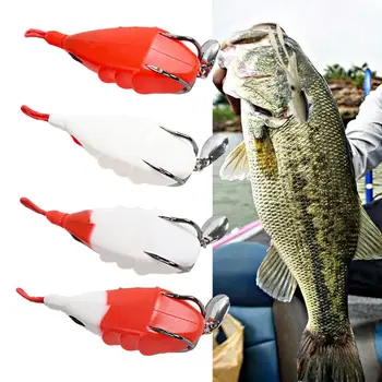 Bionic Bait Sharp Hook Double Hooks High-Strength Efficient Realistic Appearance Fishing Thunder Frog Fishing Lure for Fisher