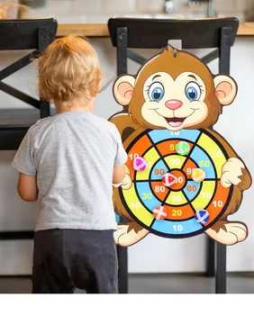 Montessori Dart Board Target Sports Game играчки за деца от 4 до 6 години Открит играчка дете закрити момичета лепкава топка момчета подарък