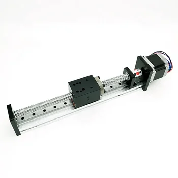  1000mm ход железопътен задвижващ механизъм сферичен винт линеен водач за движение с мотор за cnc плазмен нож 3d принтер