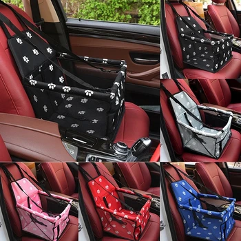 Дишащи домашни любимци Carrier Car Seat Basket Dog Car Carrier Seat Bag Safe Travel Carrier Kennel Puppy Handbag Outdoor Pet Supplies