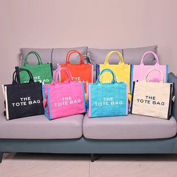 Случайни платно голям капацитет голяма пазарска чанта жени чанти дизайнерски писма рамо crossbody чанти реколта луксозни голям купувач чанта
