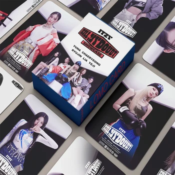 54pcs/set Kpop ITZY Lomo Cards ПОЗНАЙ КОЙ Фотоалбум Картички K-POP ITZY Пощенска картичка Новопристигнали Снимки Фенове Подарък