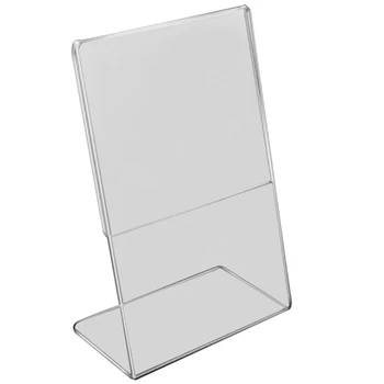  NEW-акрилна прозрачна стойка за карти A4, рамка за етикети за знаци, държачи за настолни карти, 3 мм държач за дисплей за визитки (1 бр.)