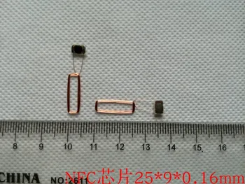 NFC чип антена тагове NFC етикет 203/213 чипове COB и бобина RFID IC ISO14443A етикет 25 * 9 * 0.16mm
