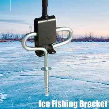 1pc Ice Power Drill адаптер Shelter Tent Fixer Holder Аксесоар за открит лед нокти скоба Консумативи за инструменти за зимен риболов O5R9