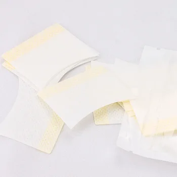 40PCS/Pack Премахване на мигли Памучен лист тампон Избършете плат подложки Хартия за мигли Присаждане лепило нокти отстраняване Инструменти за почистване