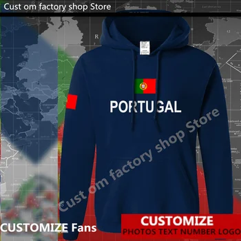 Portugal Flag Hoodie Free Custom Jersey Fans DIY Name Number LOGO Hoodies Men Women Fashion Loose Casual Sweatshirt PT