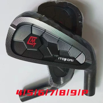 Черен голф клуб ITOBORI MTG голф желязо комплект 7бр 4-9P стомана или графит вал