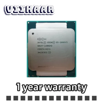 Използван Intel Xeon E5 2666 V3 процесор SR1Y7 2.9Ghz 10 ядро 135W гнездо LGA 2011-3 CPU E5 2666V3