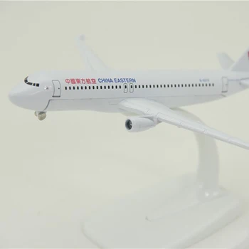 Леене под налягане 1:400 Мащаб Китай Източни авиолинии Airbus A320 самолет B-6376 16 см симулация сплав самолет модел метална декорация