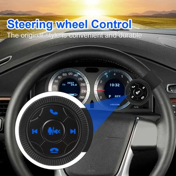 Bluetooth медиен бутон дистанционно управление за кола мотоциклет волан музикален плейър аудио радио MP3 плейър бутони универсален