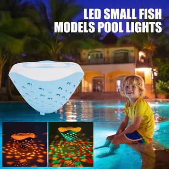 Плаващ басейн светлини светят светлина нагоре гореща вана декоративни подводни светлини цветни градински лампа за плуване езерце тревата