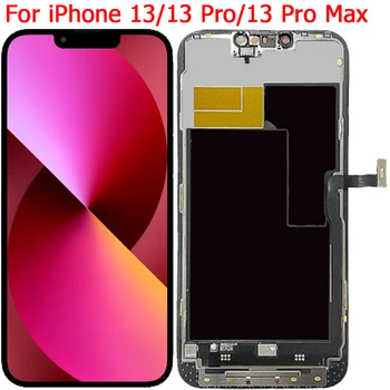 Ново за iPhone 13 13 Mini 13 Pro Max Оригинален OLED дисплей LCD 3D сензорен екран дигитайзер панел за iPhone 13 Pro тестван LCD